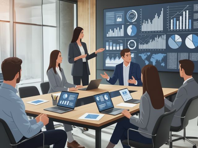 gente debatiendo una estrategia de marketing